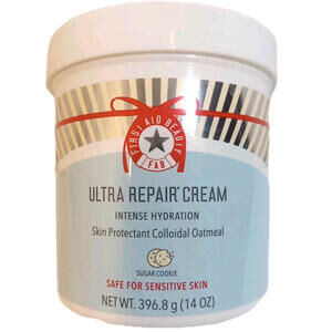 First Aid Beauty Ultra Repair Cream 14 Oz Jumbo Sugar Cookie For Sensitive Skin